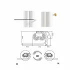Projektim Vertikal Radiator banjo Kati elektrik 450 Watt - Ottolungo Viadurini