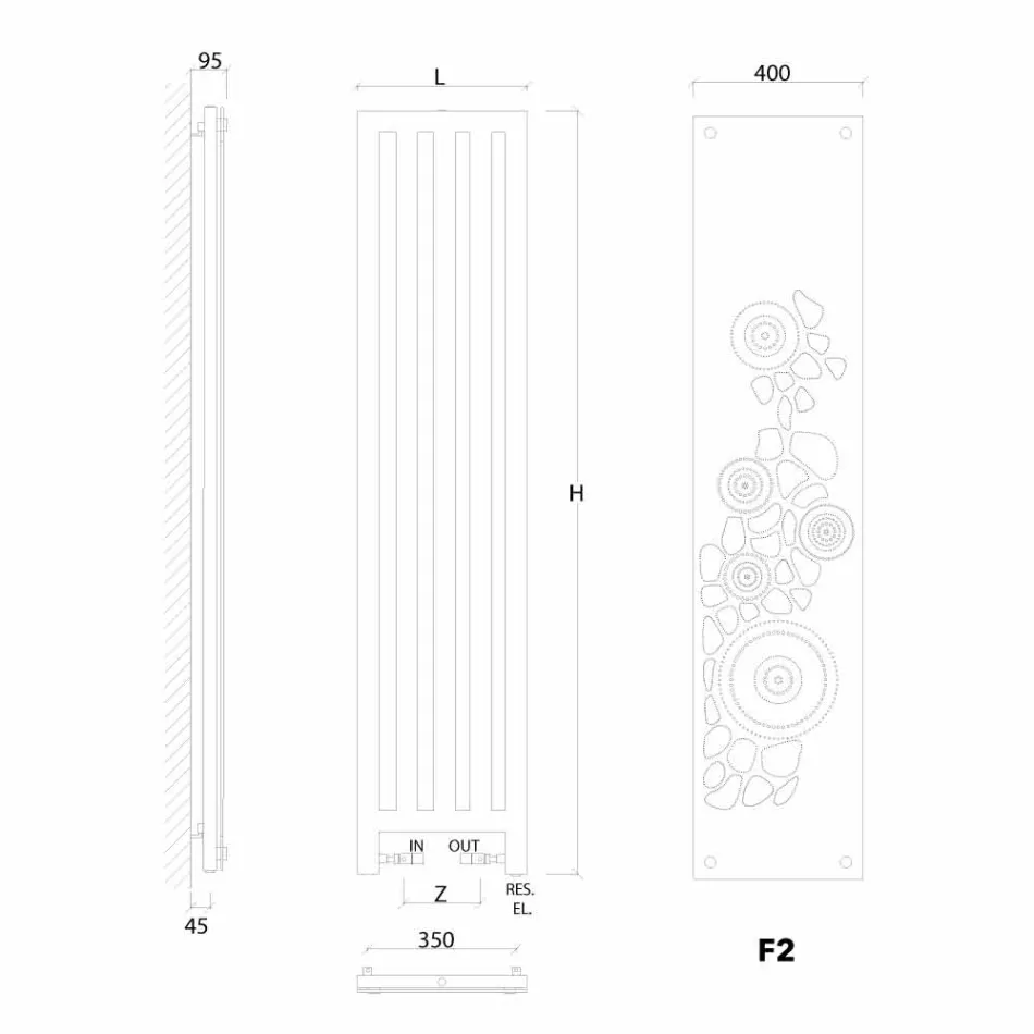 Dizajn i Ngjyrave Moderne Hidraulike Hidraulike Thermowell Veshja e re nga Scirocco H Viadurini