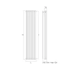 Radiator me Sistem Hidraulik ne Çelik Karbon Prodhuar ne Itali - Krem Viadurini