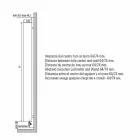 Radiator banjo me dizajn modern me mur hidraulik deri në 840 Watt - Ottolungo Viadurini