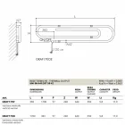 Radiator elektrik dekorativ me mbishkrim krom Graffe nga Scirocco H Viadurini