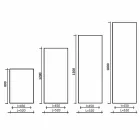 Radiatori vertikal i dizajnit hidraulik në alumin deri në 1061 Watt - i përkulur Viadurini