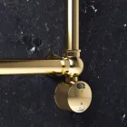 Radiatori Modular Elektrik në Krom ose Tunxh Ari në 200 W - Cezari Viadurini