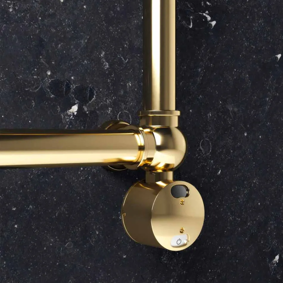 Radiatori Modular Elektrik në Krom ose Tunxh Ari në 200 W - Cezari Viadurini