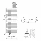 Radiator me banjë elektrike me mur me dizajn modern deri në 700 W - Pallua Viadurini