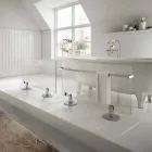 Dizajn radiator elektrik dyshemeje në xhami transparent Star Viadurini