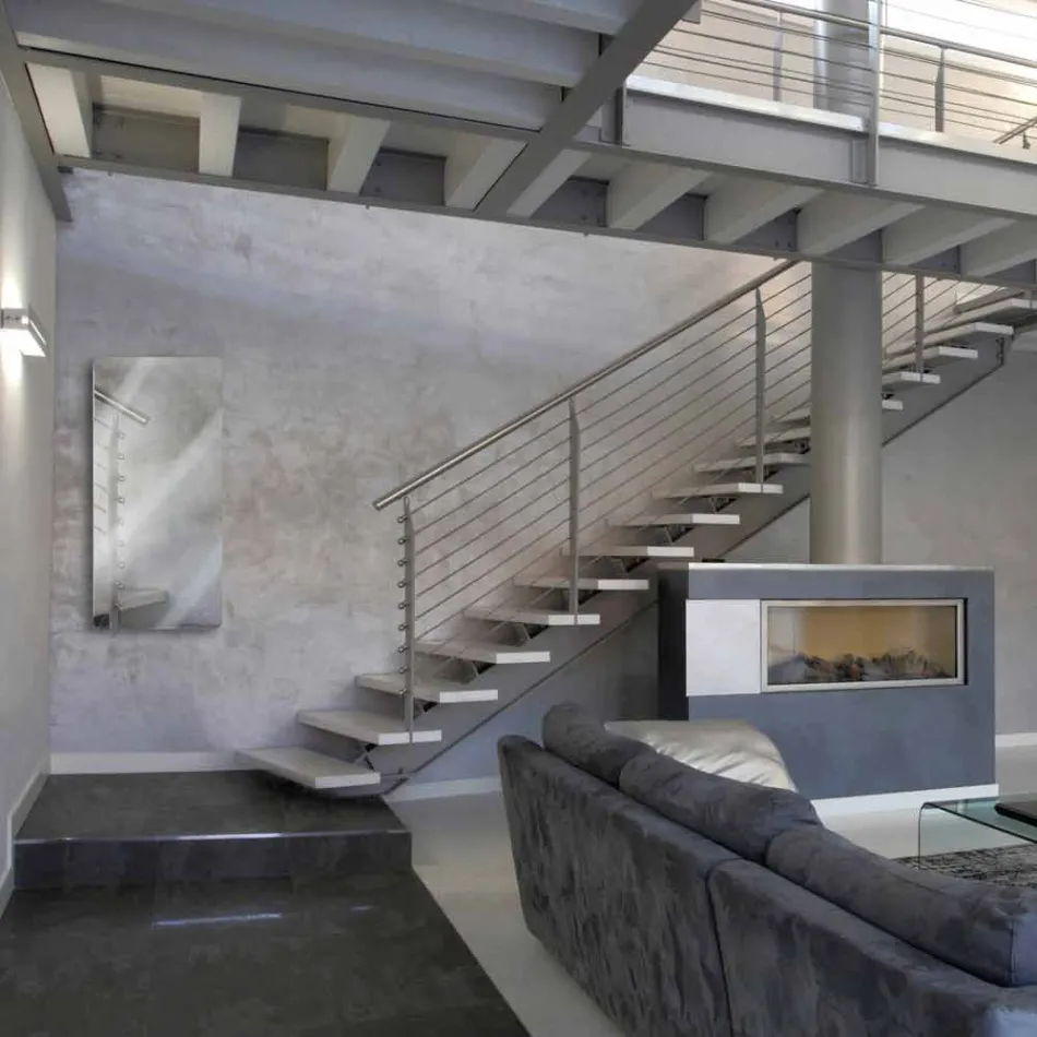 Pasqyra e dizajnit elektrik deri në pasqyrën Jonny me 1500 Watt Viadurini