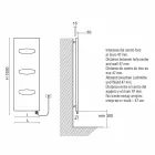 Dizajnimi Radiator Elektrik për Banjë në Çelik 6 Masa 1000 Watt - Maskë Viadurini
