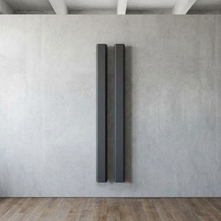 Radiator elektrik në çelik karboni me dy përfundime të prodhuara në Itali - Ember Viadurini