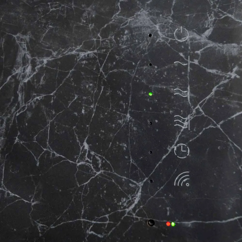 Radiator elektrik me temperaturë qelqi me përfundim guri Jonny Viadurini