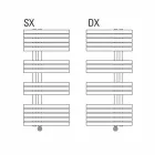 Projektim modern Radiator elektrik i montuar në mur për banjo 400 W - Pallua Viadurini