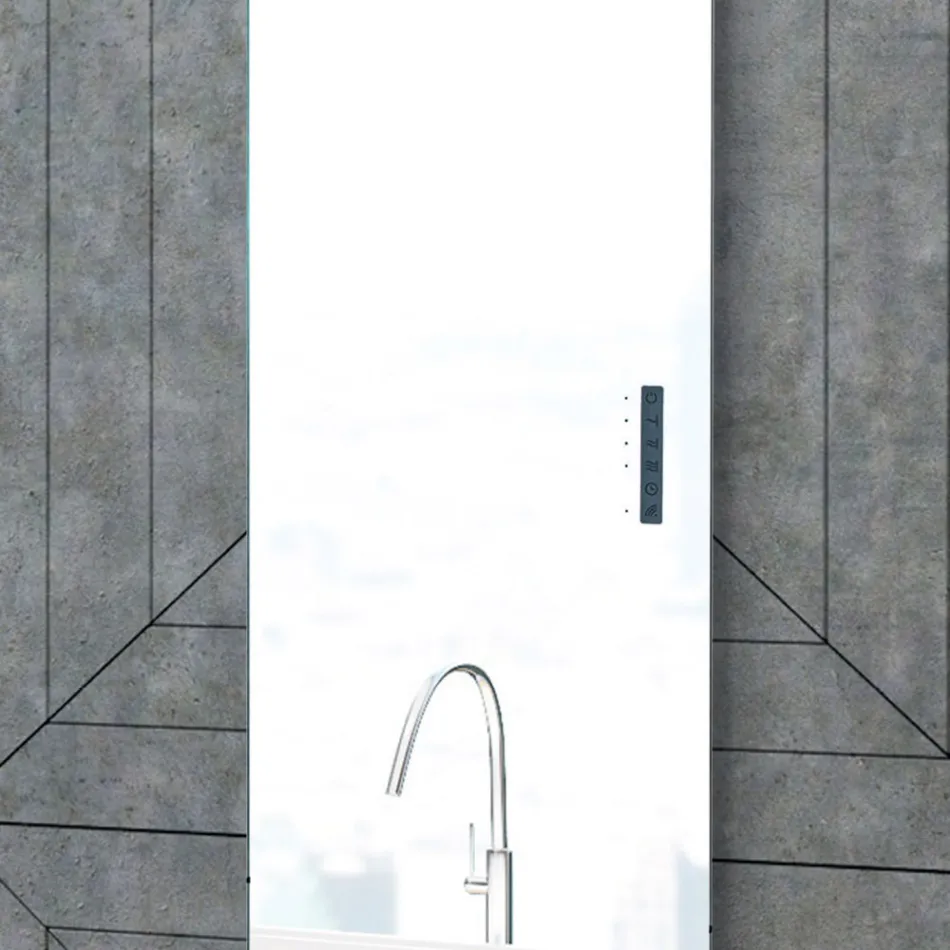 Radiator Elektrik Prej Qelqit dhe Aluminit Prodhuar në Itali - Glaze Viadurini