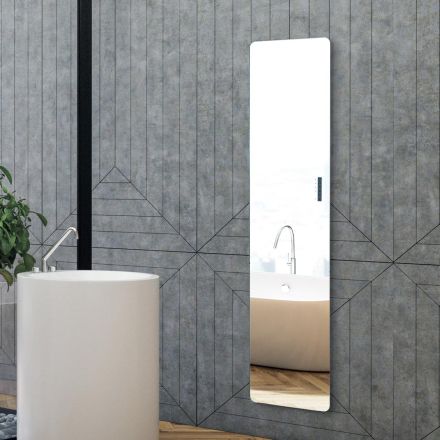 Radiator elektrik i bërë nga qelqi dhe alumini i prodhuar në Itali - Glaze Viadurini