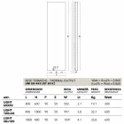 Lavaman vertikal i nxehtësisë elektrike me mbulesë çeliku të lehta Scirocco H Viadurini