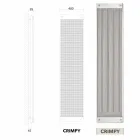 Aparati elektrik modern i ngrohjes vertikale moderne nga Scirocco H Viadurini