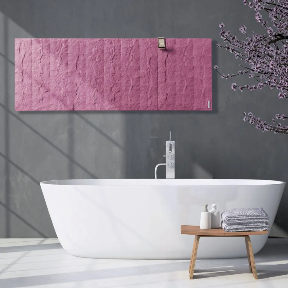 Radiator hibrid deri në 1400 Watt në pluhur mermeri italian - Terraa Viadurini