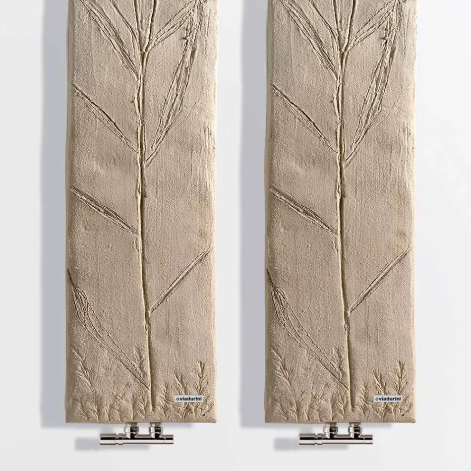 Radiator hibrid në pluhur mermeri italian deri në 500 Watt - Naturae Viadurini