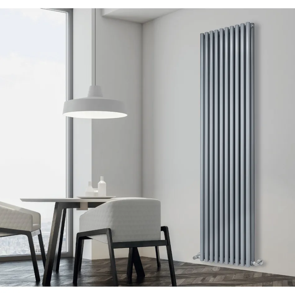 Radiator hidraulik me kolektor horizontal dhe tuba vertikal - Colomba Viadurini