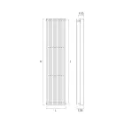 Radiator Hidraulik me Seri Dyfishe Elementesh Flat Prodhuar në Itali - Maqedoni Viadurini