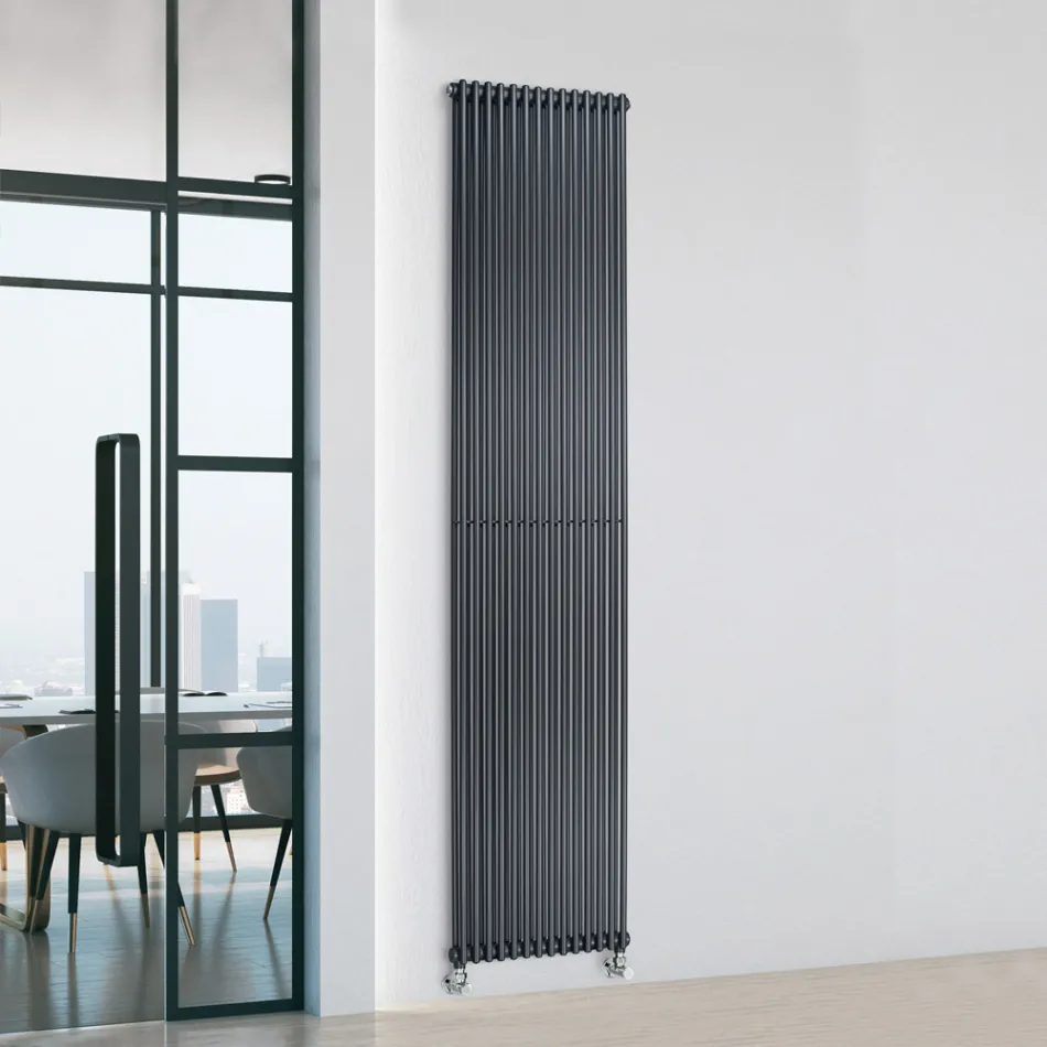 Radiator Hidraulik me Seri Dyfishe Elementesh Vertikale Made in Italy - Pasticcio Viadurini