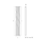 Radiator hidraulik me elemente vertikale te lakuar Prodhuar ne Itali - Ribes Viadurini