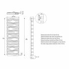 Projektoni Radiatorin Hidraulik për Dhomën e Ndenjes ose Banjën me Shkelqim Led 839 W Viadurini