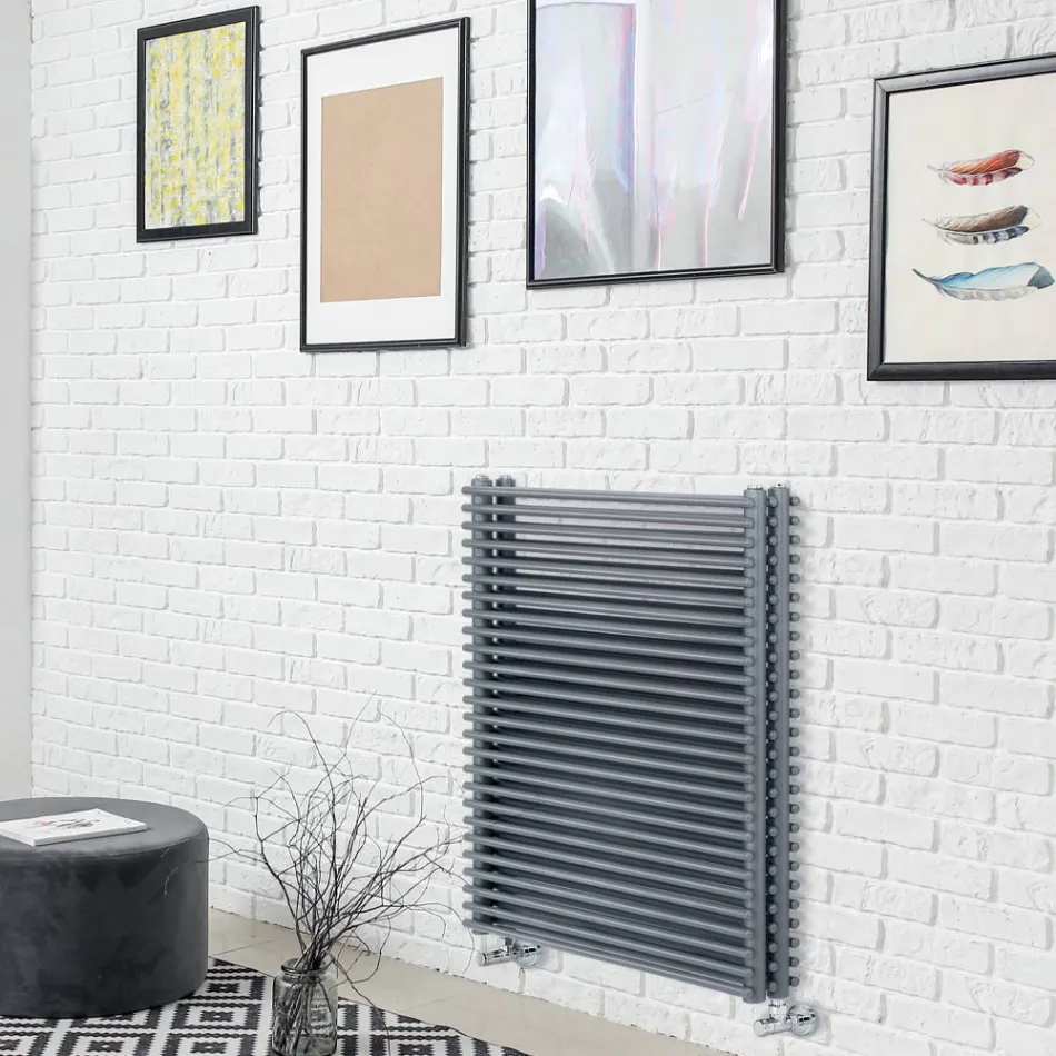 Radiator Hidraulik në Çelik me Seksion të Trefishtë të Elementeve Made in Italy - Ciambella Viadurini