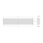 Radiator hidraulik çeliku me seksion të trefishtë të elementeve të prodhuara në Itali - Ciambella Viadurini