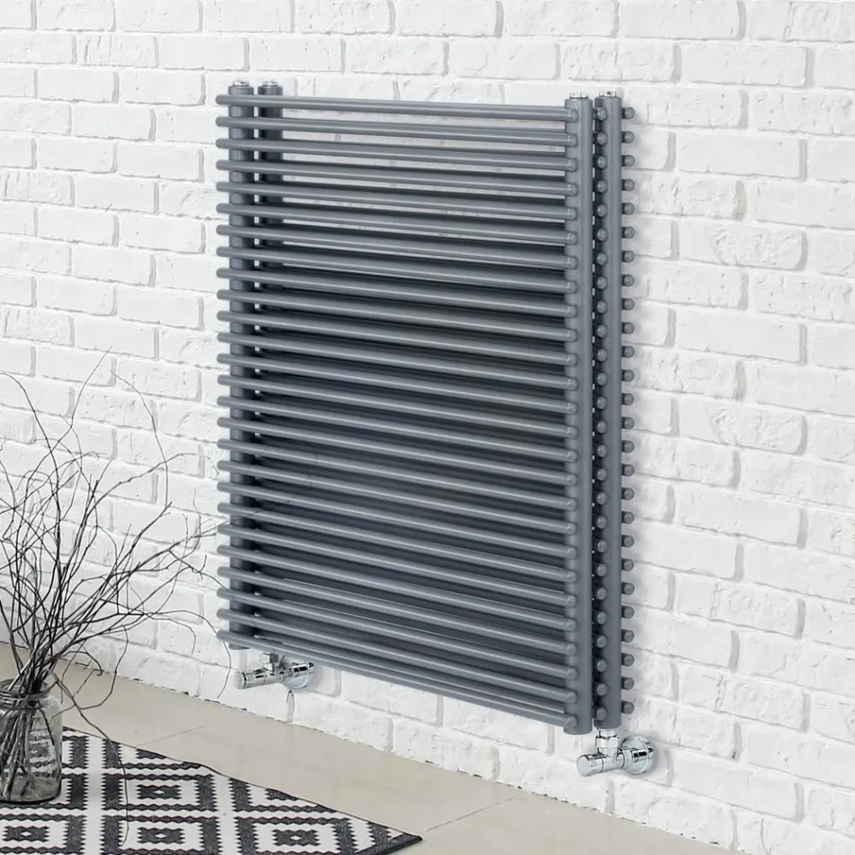 Radiator Hidraulik në Çelik me Seksion të Trefishtë të Elementeve Made in Italy - Ciambella Viadurini
