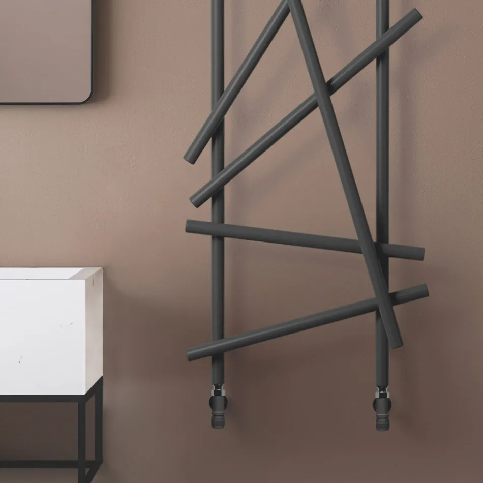 Radiator hidraulik çeliku me tuba me seksion të rrumbullakët Prodhuar në Itali - Rastësisht Viadurini