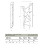 Radiator hidraulik çeliku me tuba me seksion të rrumbullakët Prodhuar në Itali - Rastësisht Viadurini