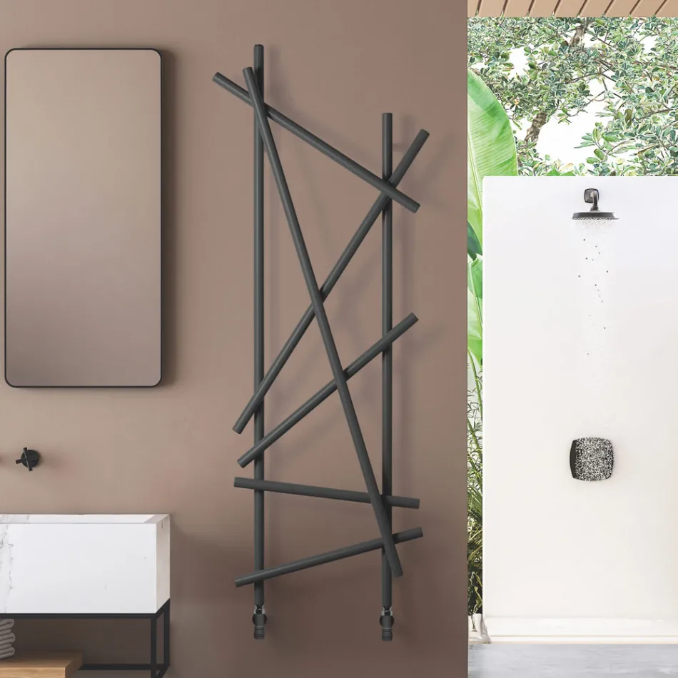 Radiator hidraulik çeliku me tuba me seksion të rrumbullakët Prodhuar në Itali - Rastësisht Viadurini