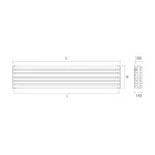 Radiator hidraulik në çelik të bardhë të pastër Prodhuar në Itali - Biskota Viadurini