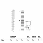 Ngrohje hidraulike prej çeliku, rafte lisi, Shërbim Scirocco H Viadurini
