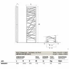 Thermocouple çeliku hidraulik, stil metropolitik Mikado Scirocco H Viadurini