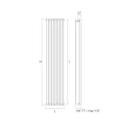 Radiator hidraulik Prodhuar në çelik karboni Prodhuar në Itali - Cannoli Viadurini