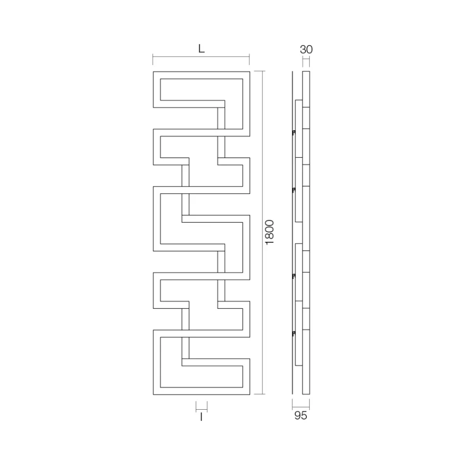 Radiator hidraulik Prodhuar në çelik inox Prodhuar në Itali - Furrë Viadurini