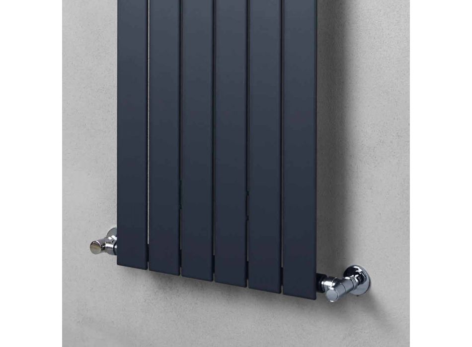 Radiatori me mur i dizajnuar prej çeliku karboni me ngjyra 881 W - Qukapiku Viadurini
