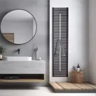 Radiator çeliku karboni me kangjella peshqirësh të prodhuar në Itali - Lux Viadurini