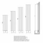 Radiator hidraulik i montuar në mur me dizajn modern deri në 700 W - 100 Linja Viadurini