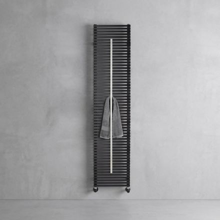 Radiator i përzier Lux me shinë çeliku për peshqir, i prodhuar në Itali Viadurini