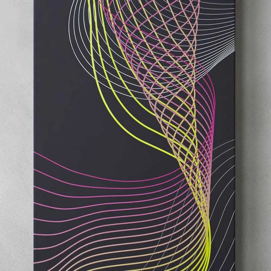 Radiator modern elektrik i montuar në mur në çelik me dekor 1000 Watt - Kelvin Viadurini