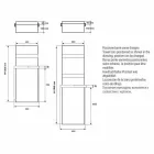 Radiator peshqir raft Projektimi vertikal hidraulik deri në 719 watts - Rebel Viadurini