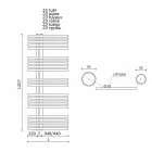 Me ngrohje për peshqir të montuar në mur me dizajn modern deri në 690 W - Pallua Viadurini