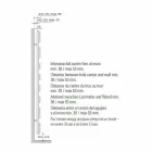 Ngrohësi i peshqirëve të kromit të radiatorit në projektin hidraulik të çelikut 483 W - Pavone Viadurini