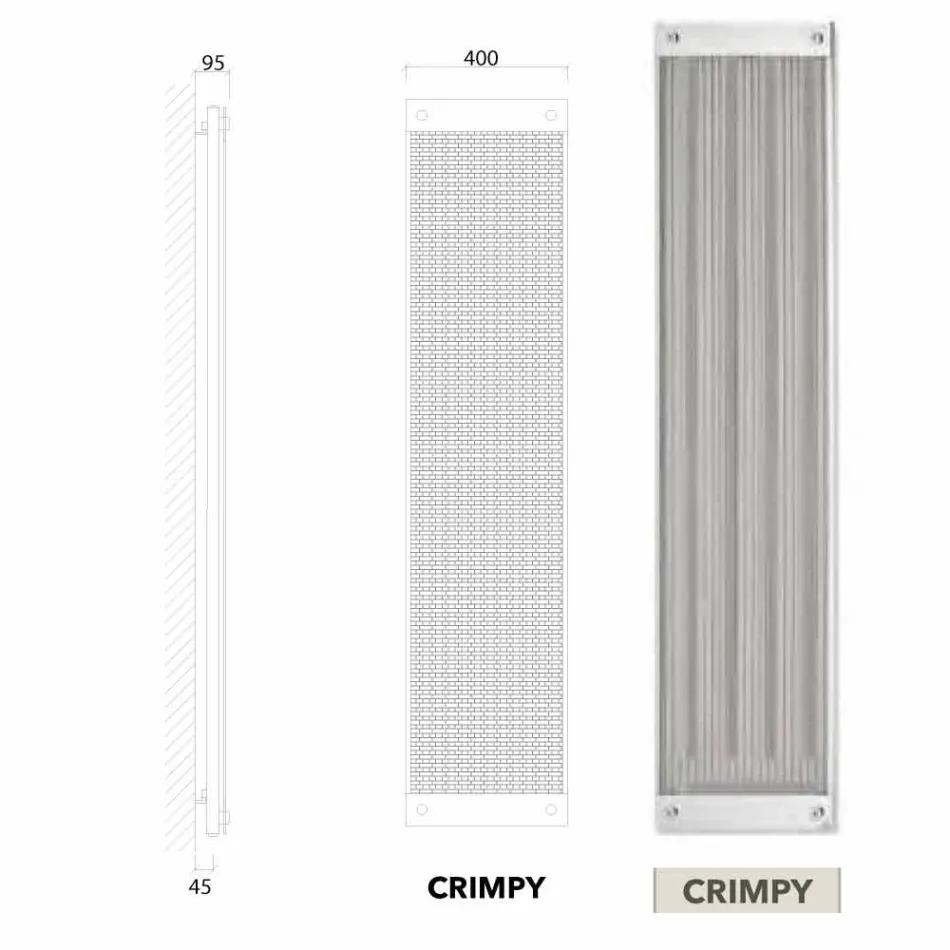 Termometri modern hidraulik modern i veshjes moderne nga Scirocco H Viadurini