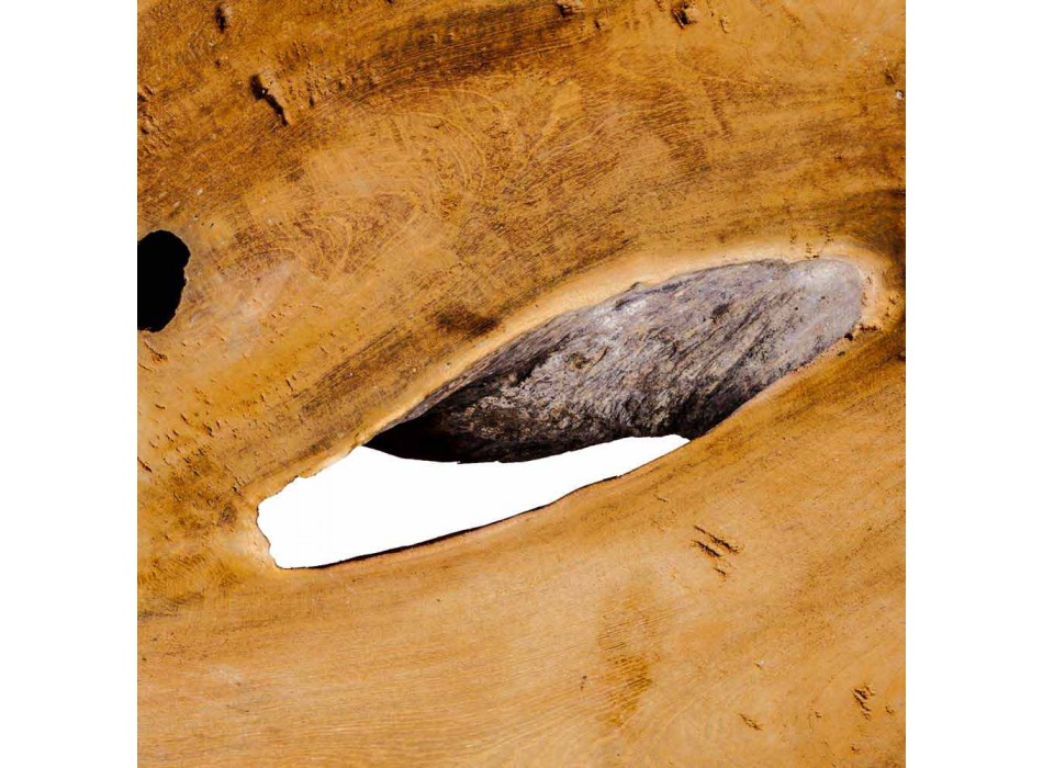 Pjesa e sipërme e banjës së pezulluar në dru të fortë tik, copë unike - e përsosur Viadurini