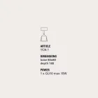 Toscot Piastra me tarracë të punuar me dorë muret rrallojnë 1 dritë të drejtuar Viadurini