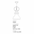 Llambë pezullimi për dizajnin qeramik Toscot Battersea Viadurini