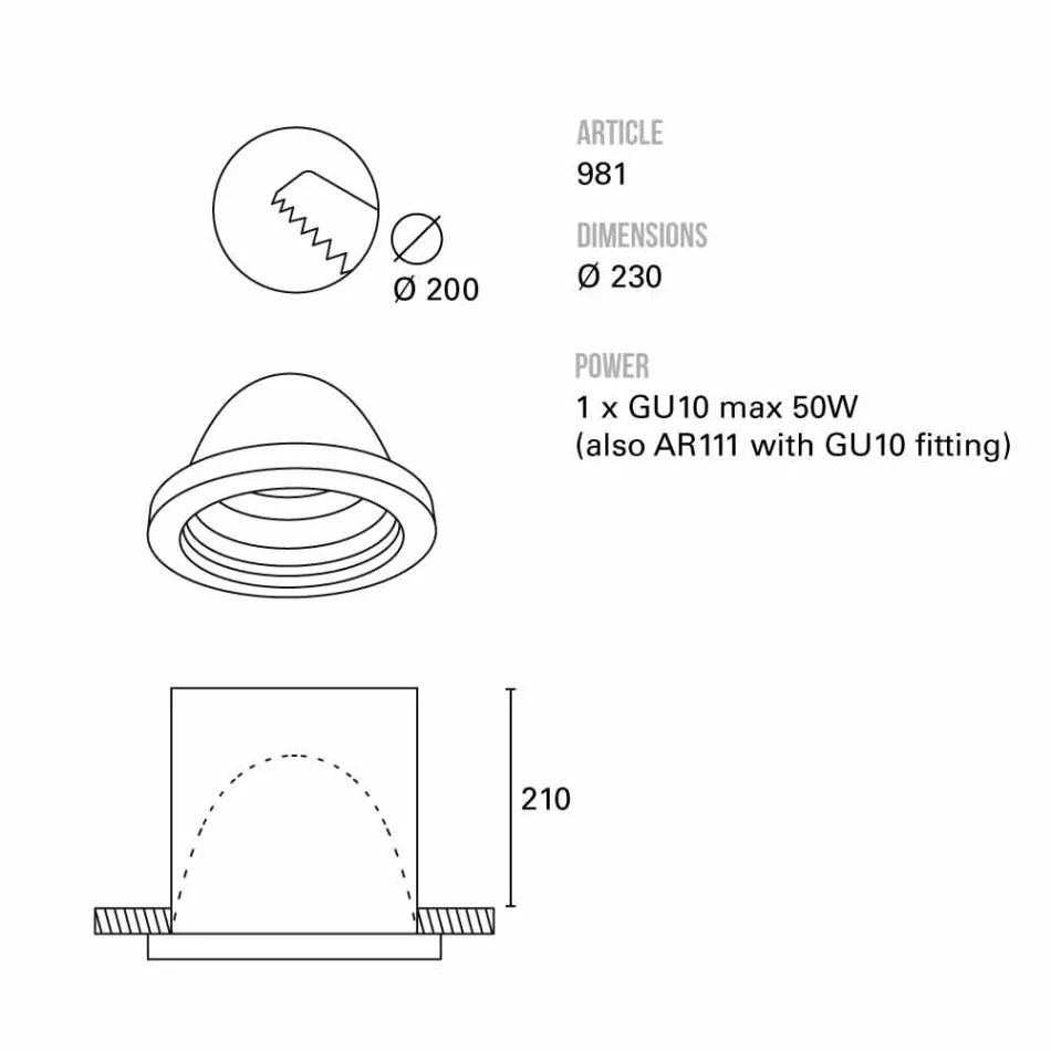 Toscot Carso far i brendshëm built23 cm i ndërtuar në Toskan Viadurini